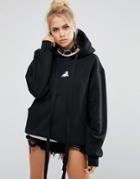 Adolescent Clothing Halloween Ghost Oversized Hoodie - Black