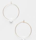 Monki Hoops With Pearls In Gold - Gold
