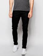 Nudie Jeans Pipe Led Super Skinny Fit Clean Slate Black - Clean Slate