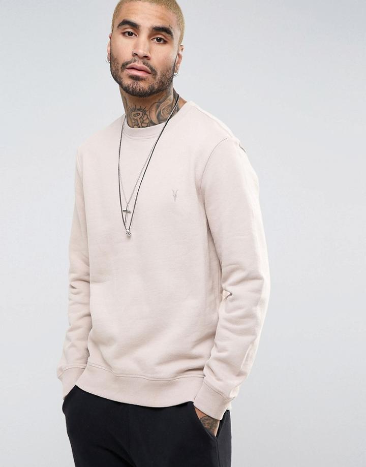 Allsaints Sweatshirt With Logo - Pink