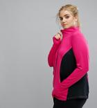 Rainbeau Curve Marisa Zip Up Top In Pink - Pink