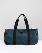 Asos Barrel Bag In Green Satin Look - Green