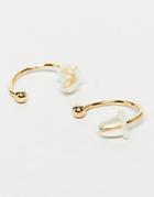 Designb Hoop Earrings In Gold - Gold