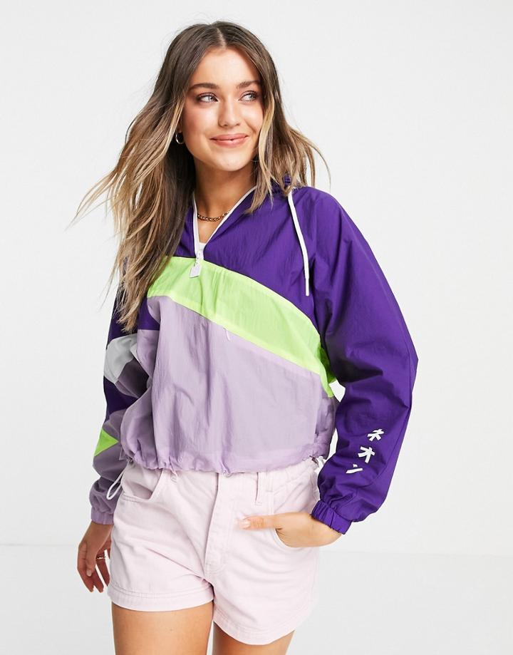 Superdry The Urban Overhead Hooded Jacket In Purple