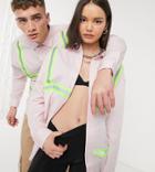 Collusion Unisex Pink Reflective Tape Shirt