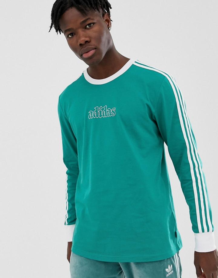 Adidas Skateboarding Long Sleeve T-shirt Green - Green