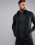 Adidas Training Work Out Full Zip Hoodie In Black Cd8839 - Black