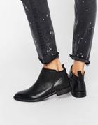 Hudson London Black Leather Revelin Ankle Boot - Black