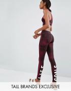 Noisy May Tall Kicks Back Snake Print Legging - Red