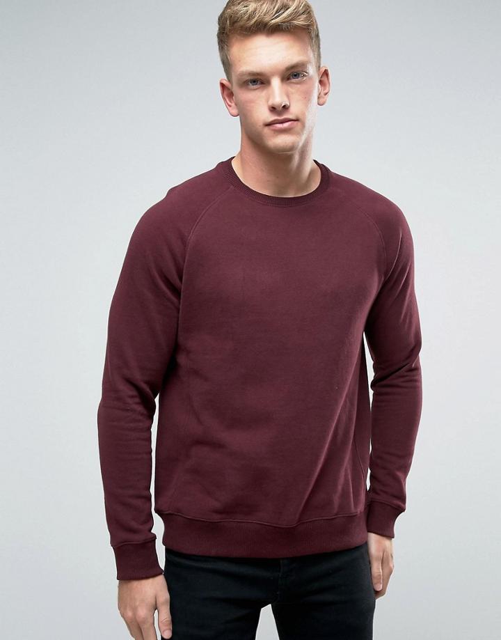 Burton Menswear Burgundy Sweat - Red