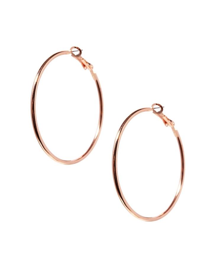 Asos Fine Wire 50mm Hoop Earrings
