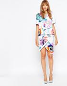Suboo Hybrid Peony Wrap Skirt - Print