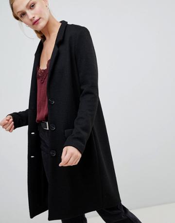Jdy Textured Coat - Black