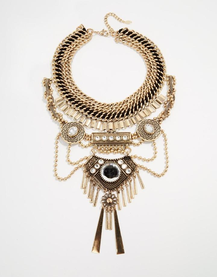 Aldo Ramsby Statement Necklace - Gold