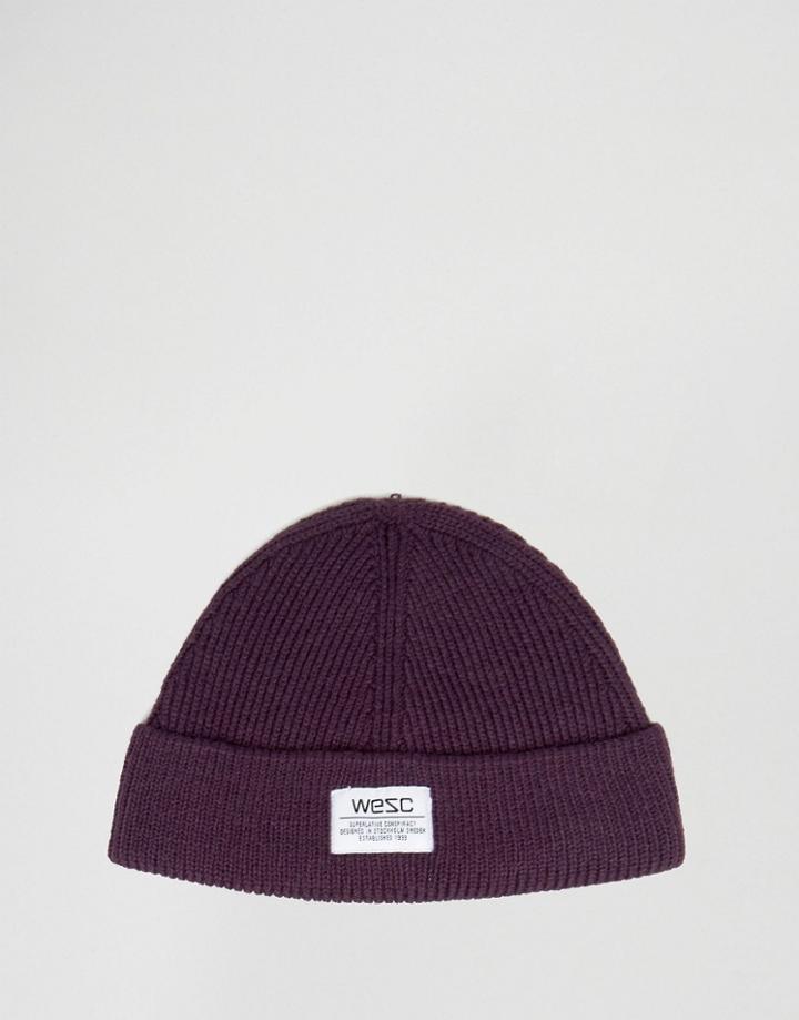 Wesc Hanson Wool Blend Beanie - Red
