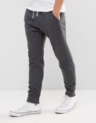 Abercrombie & Fitch Cuffed Joggers Core Slim Fit In Dark Gray - Gray