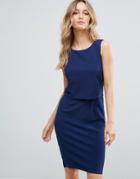 Sugarhill Boutique 2in1 Pencil Dress - Navy