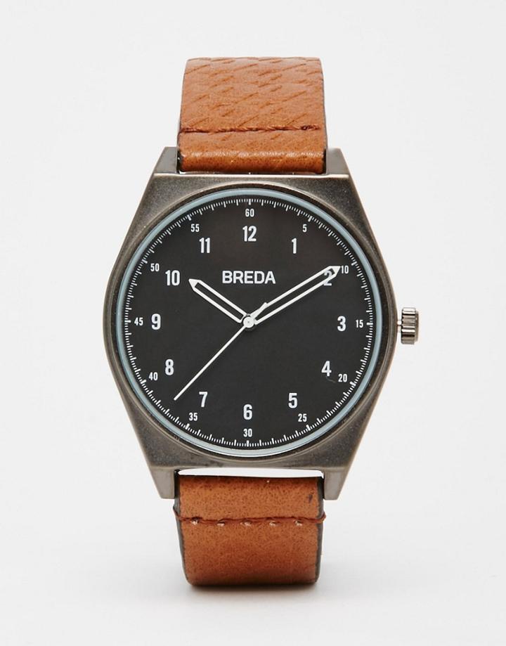 Breda Shepherd Leather Watch In Brown - Brown