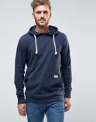 Redefined Rebel Hoodie With Oversized Pocket - Navy