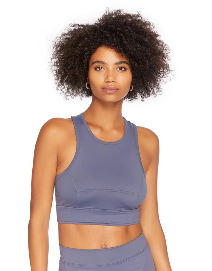 Steele Seam Detail Tank In Blue - Part Of A Set-blues