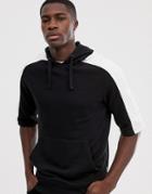 Jack & Jones Core Half Sleeve Hoodie - Black