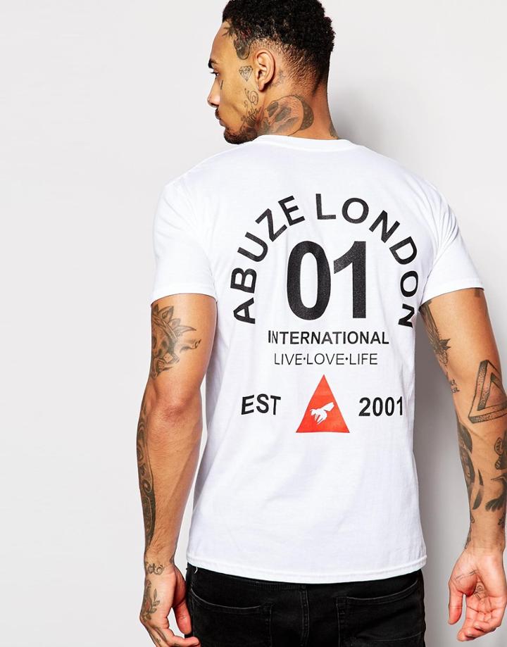 Abuze London T-shirt Triple L - White