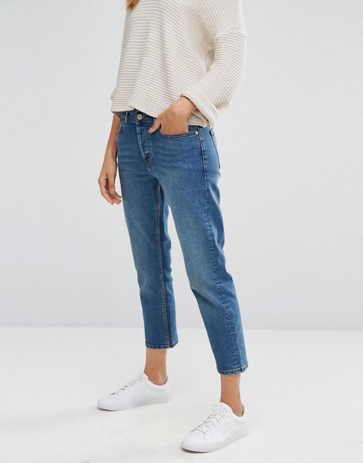 Mango Classic Mom Jeans - Blue