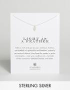 Dogeared Sterling Silver Light As A Feather Reminder Necklace - Silver