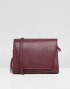 Sisley Cross Body Bag With Stripe Detail - Red