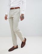 Harry Brown Wedding Donegal Slim Fit Suit Pants - Tan