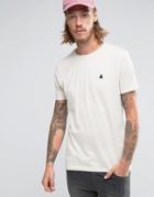 Asos T-shirt With Crew Neck And Logo In Beige - Beige