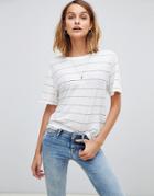 Allsaints Iris Stripe T-shirt - White