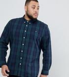 Farah Slim Fit Check Shirt With In Navy Watkins Exclusive At Asos