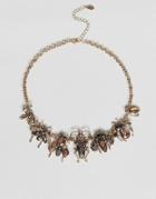 Aldo Embellished Bug Necklace - Gold