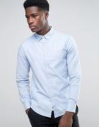 Bershka Smart Shirt In Light Blue - Blue