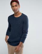 Tommy Hilfiger Denim Cable Sweater In Navy - Navy