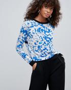 H.one Marble Knit Sweater - Blue