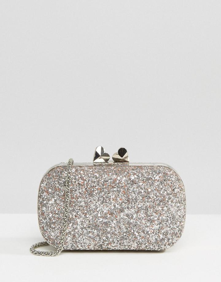 Coast Bijou Glitter Box Bag - Gold
