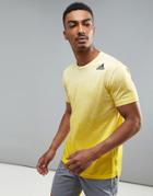 Adidas Training T-shirt In Gradient In Yellow Br4194 - Yellow