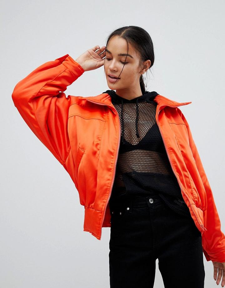 Asos Paneled Bomber Jacket - Multi