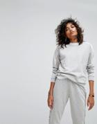 Noisy May Round Neck Sweater - Gray