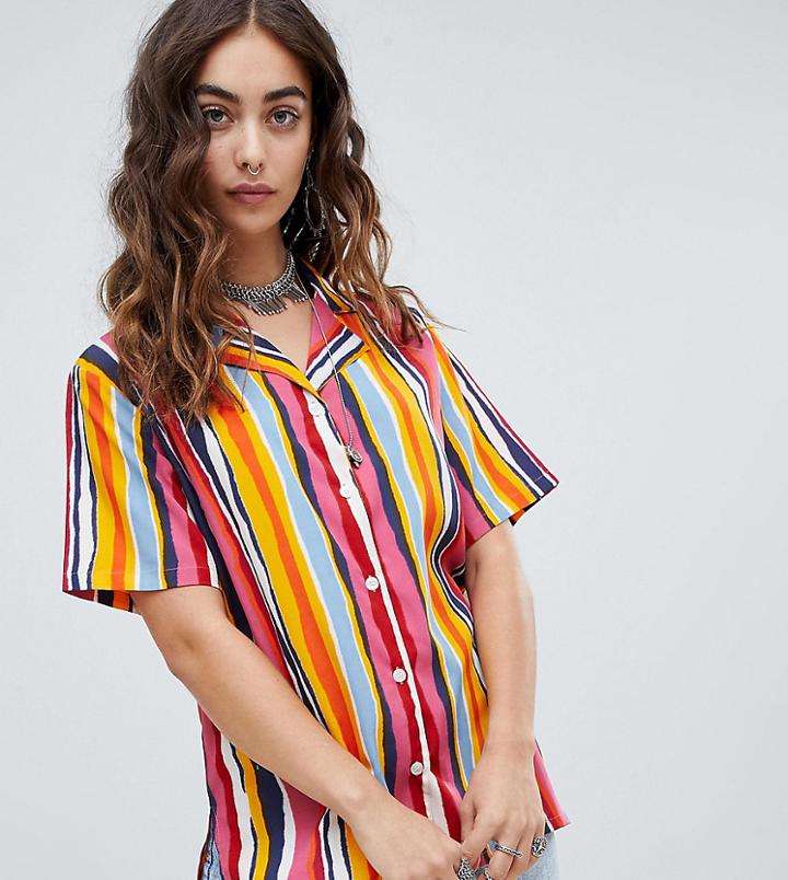 Sacred Hawk Shirt In Stripe - Multi