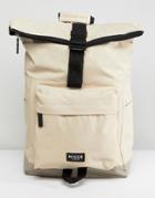 Nicce London Rolltop Backpack In Stone - Stone