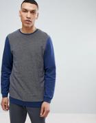 Common People Front Panel Sweatshirt-navy