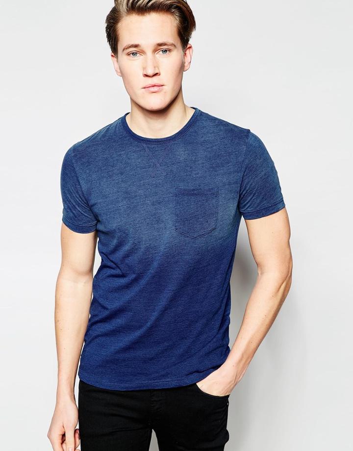 Threadbare Fade Out T-shirt - Navy