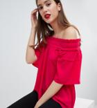 Y.a.s Tall Fraya Off The Shoulder Top - Pink