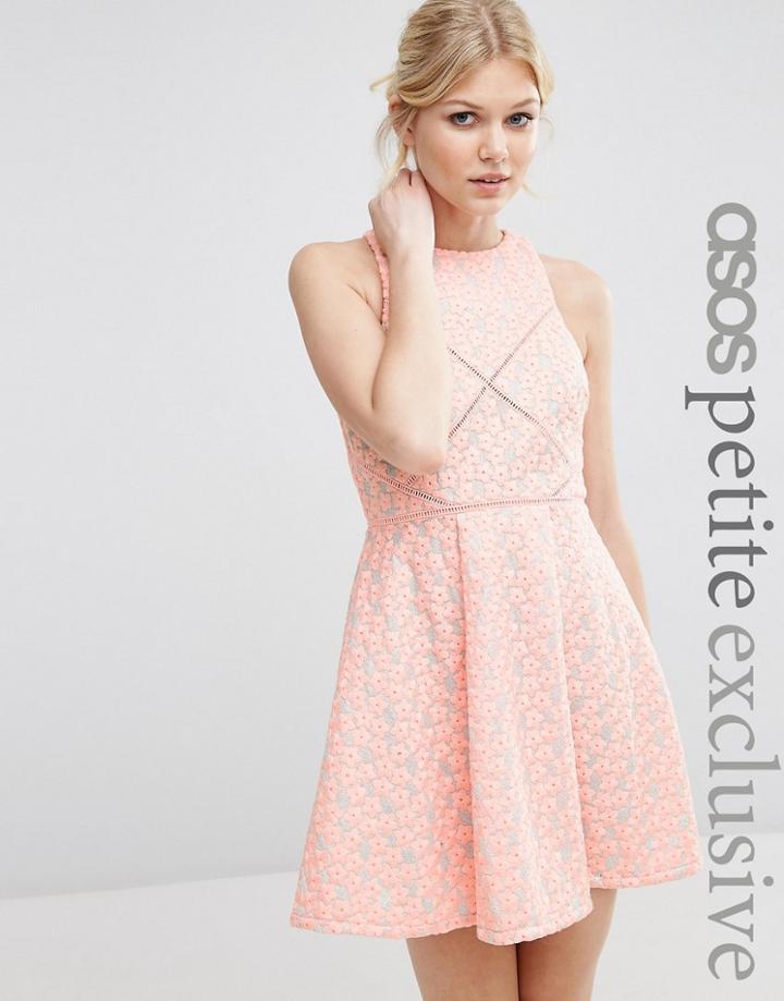 Asos Petite Jacquard Mini Dress - Multi