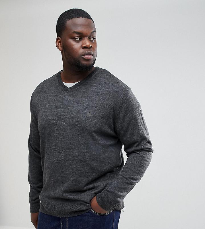 French Connection Plus V Neck Sweater