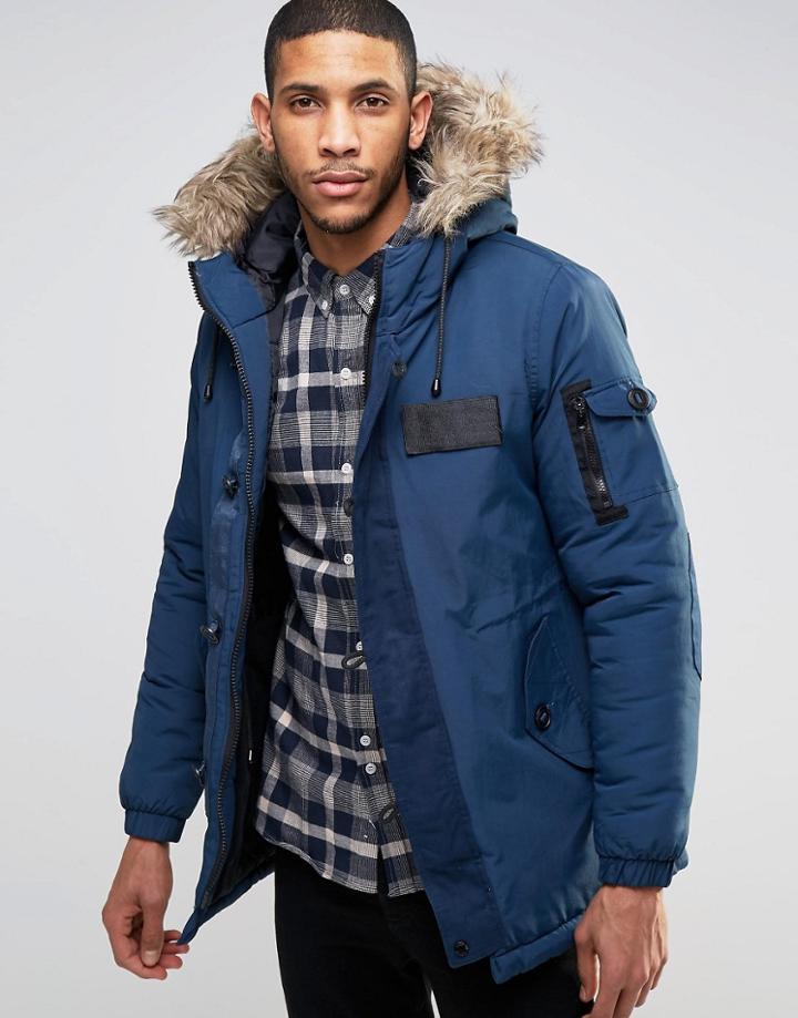 Bellfield Arctic Parka Jacket - Navy
