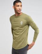 Gym King Long Sleeve T-shirt - Khaki